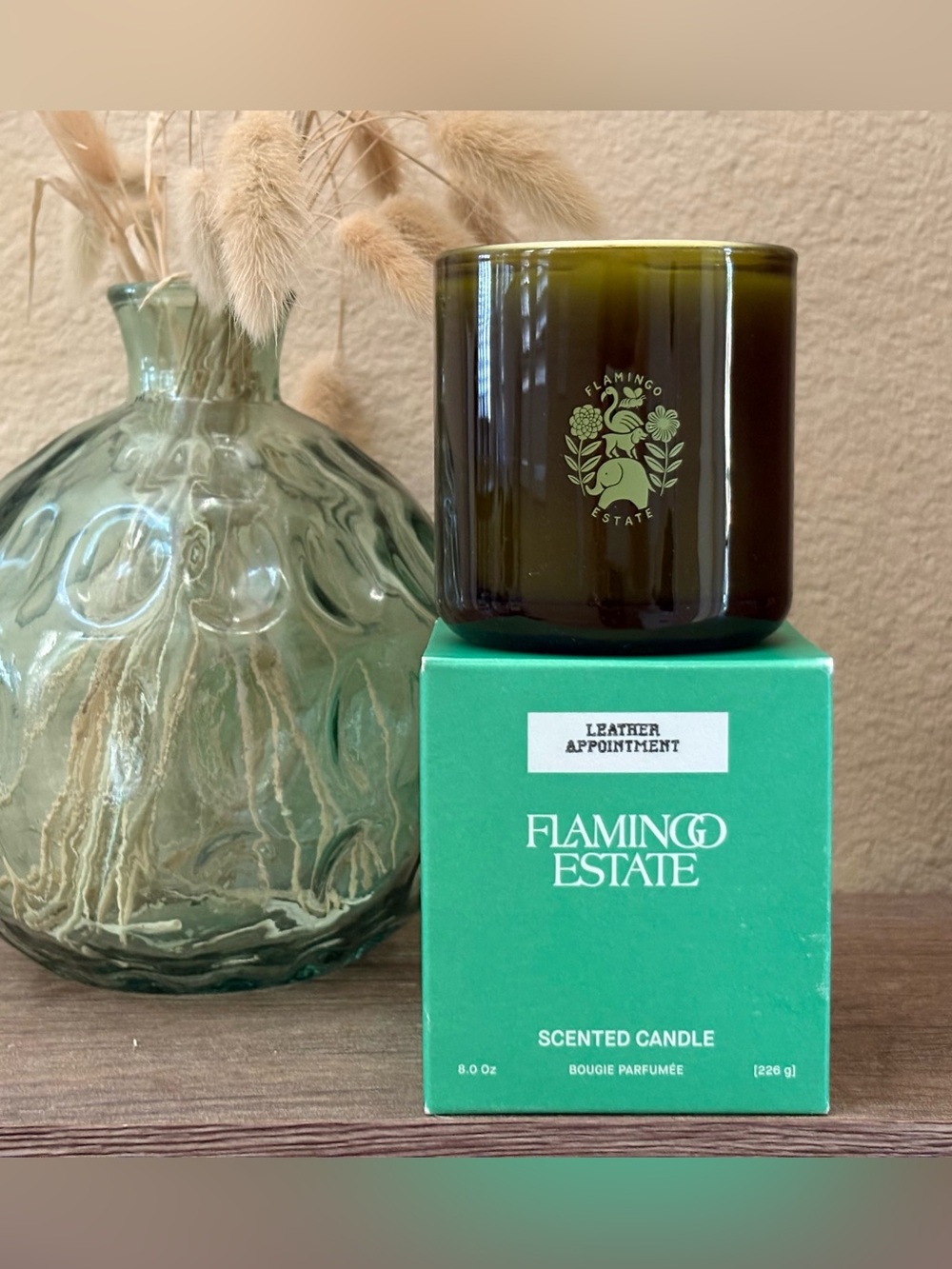FLAMINGO ESTATE Candle - Leather Appointment - 8oz with Box